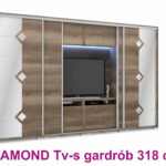 Diamond 318 cm Tv-s tolóajtós gardrób /DNY/