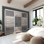 Nílus 239 cm tolóajtós gardrób /DNY/