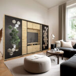 Honey 318 cm Tv-s tolóajtós gardrób / DNY /