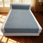 Pamut 140 cm franciaágy , rugós / mintadarab /