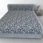 Pamut 160 cm franciaágy , rugós / mintadarab /