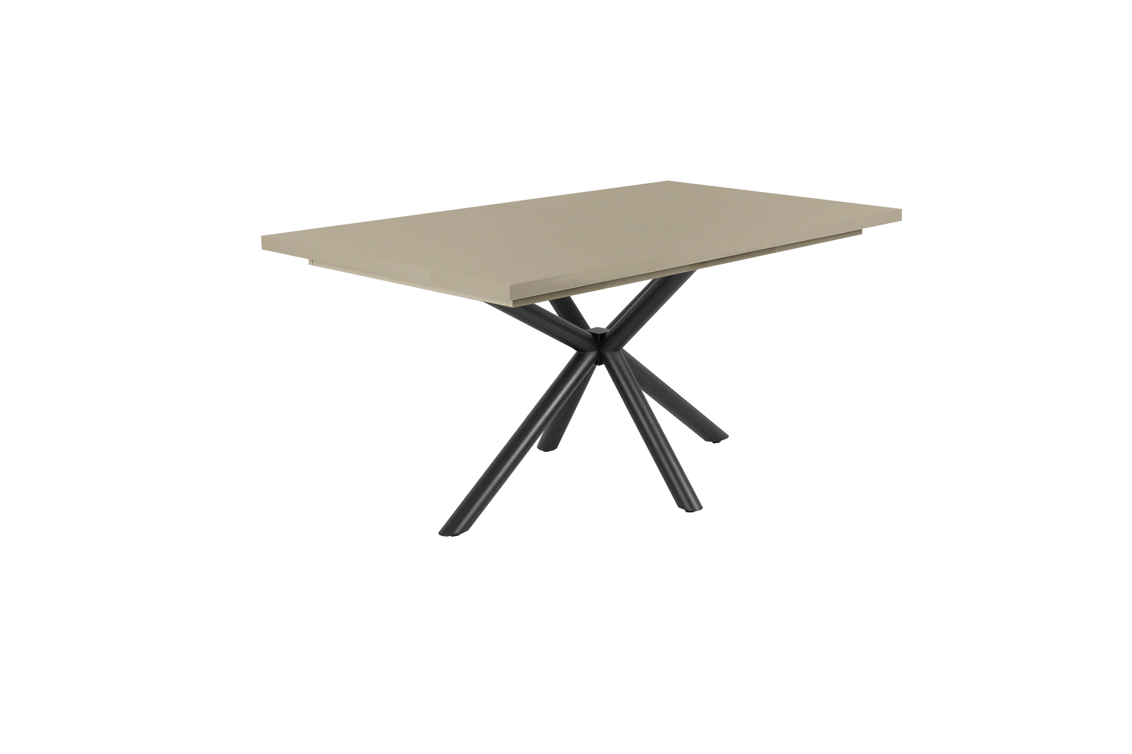 Magasfenyu-Suzy-asztal-cappuccino-fekete-lab