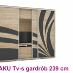 Baku 239 cm Tv-s tolóajtós gardrób / DNY /