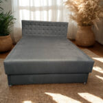 Tűzött fejvéges 7 zónás- táska rugós , 160 cm franciaágy / mintadarab /